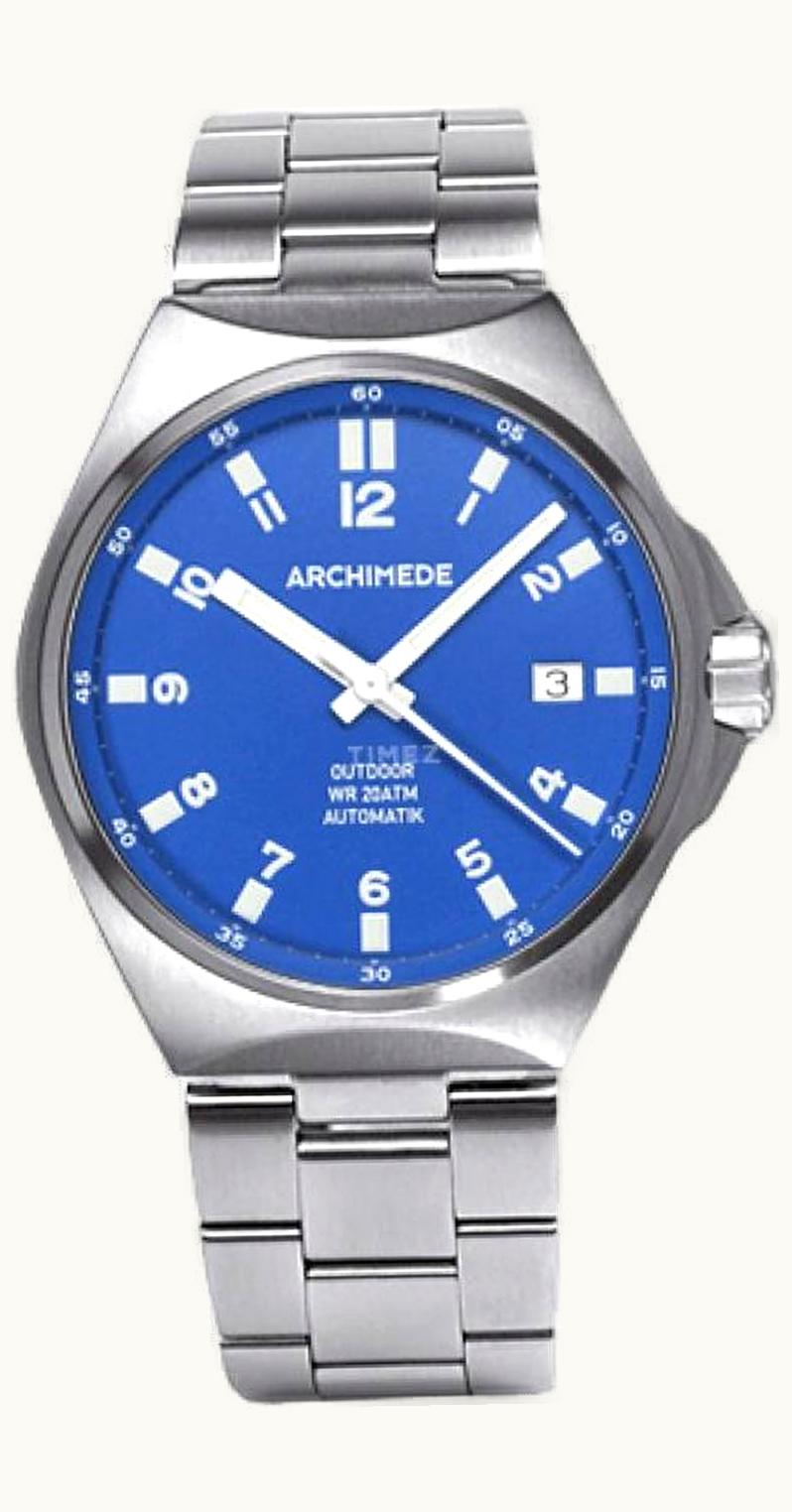 Archimede OutDoor 39 Protect Stainless Steel / Blue / Leather