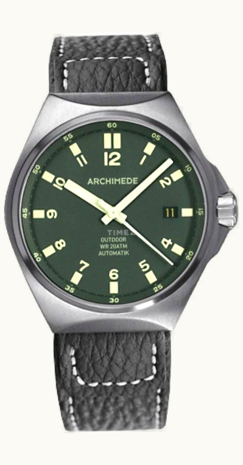 Archimede OutDoor 39 Protect Stainless Steel / Black / Leather