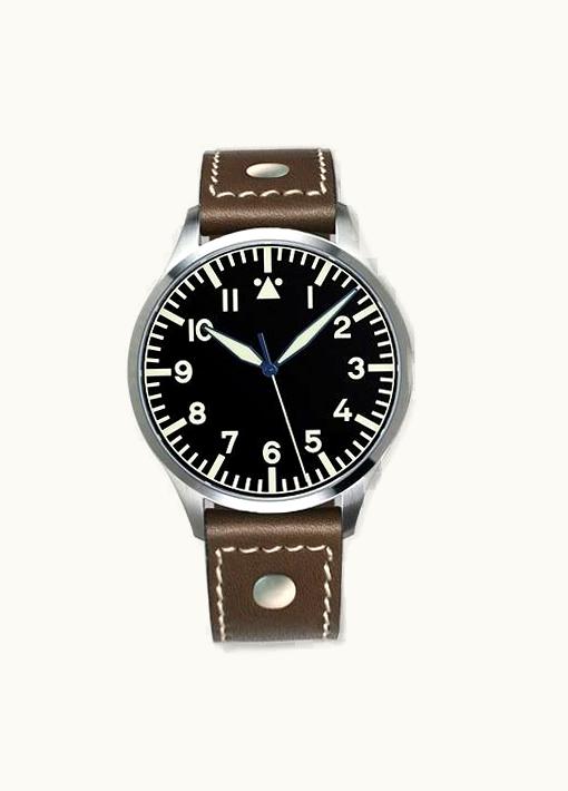 Archimede Pilot 42 H Stainless Steel / Black