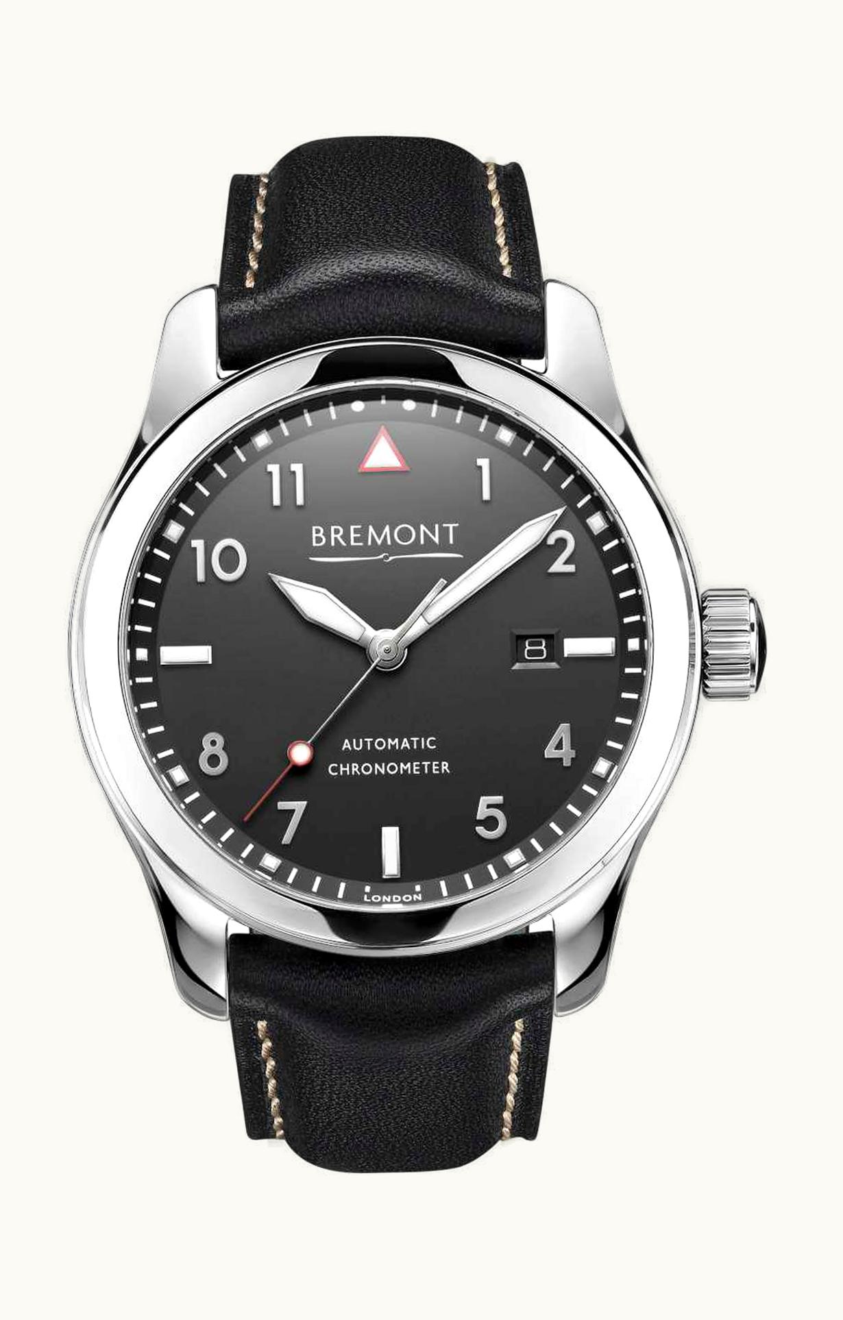 Archimede Pilot 45 Automatic Stainless Steel / Black
