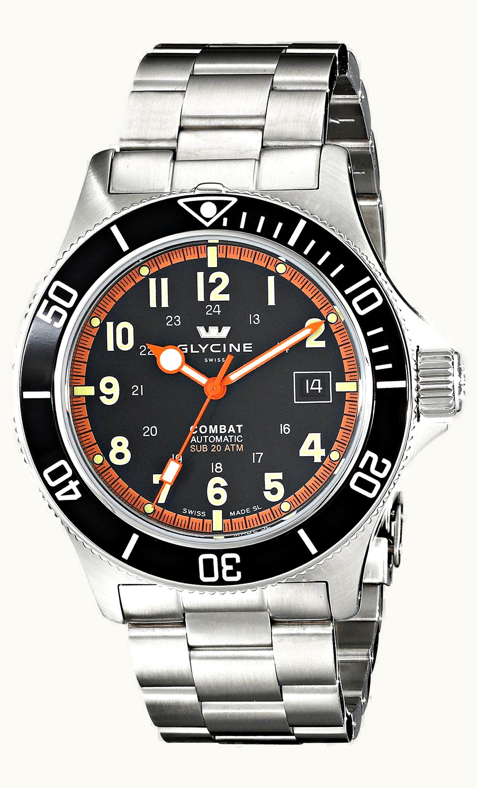 Archimede SportTaucher Stainless Steel / Black / Black Leather