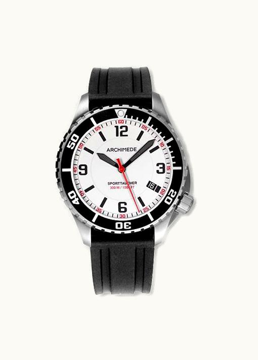 Archimede SportTaucher Stainless Steel / White / Rubber