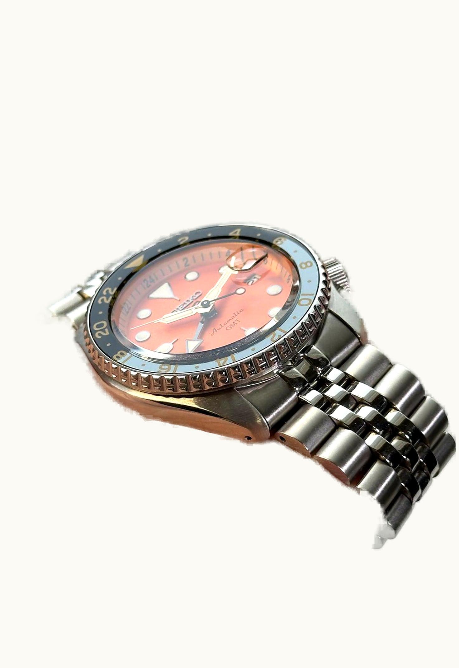 Archimede SportTaucher GMT Stainless Steel / Black / Leather