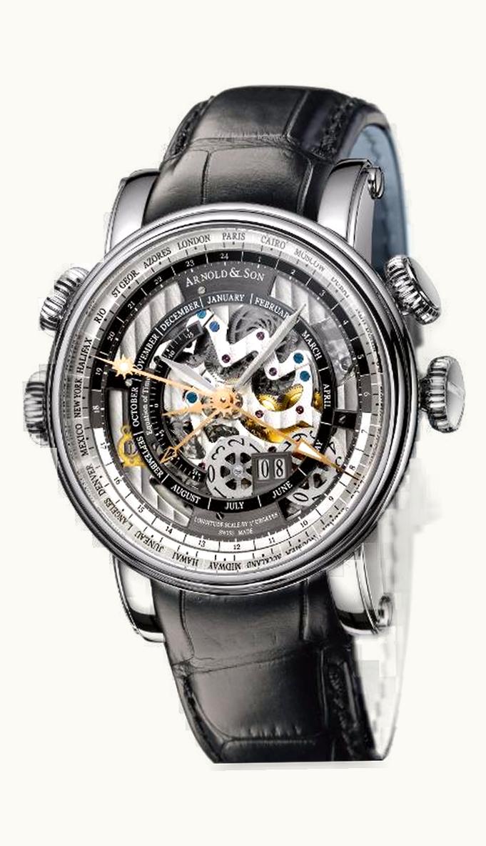 Arnold & Son Hornet World Timer Skeleton