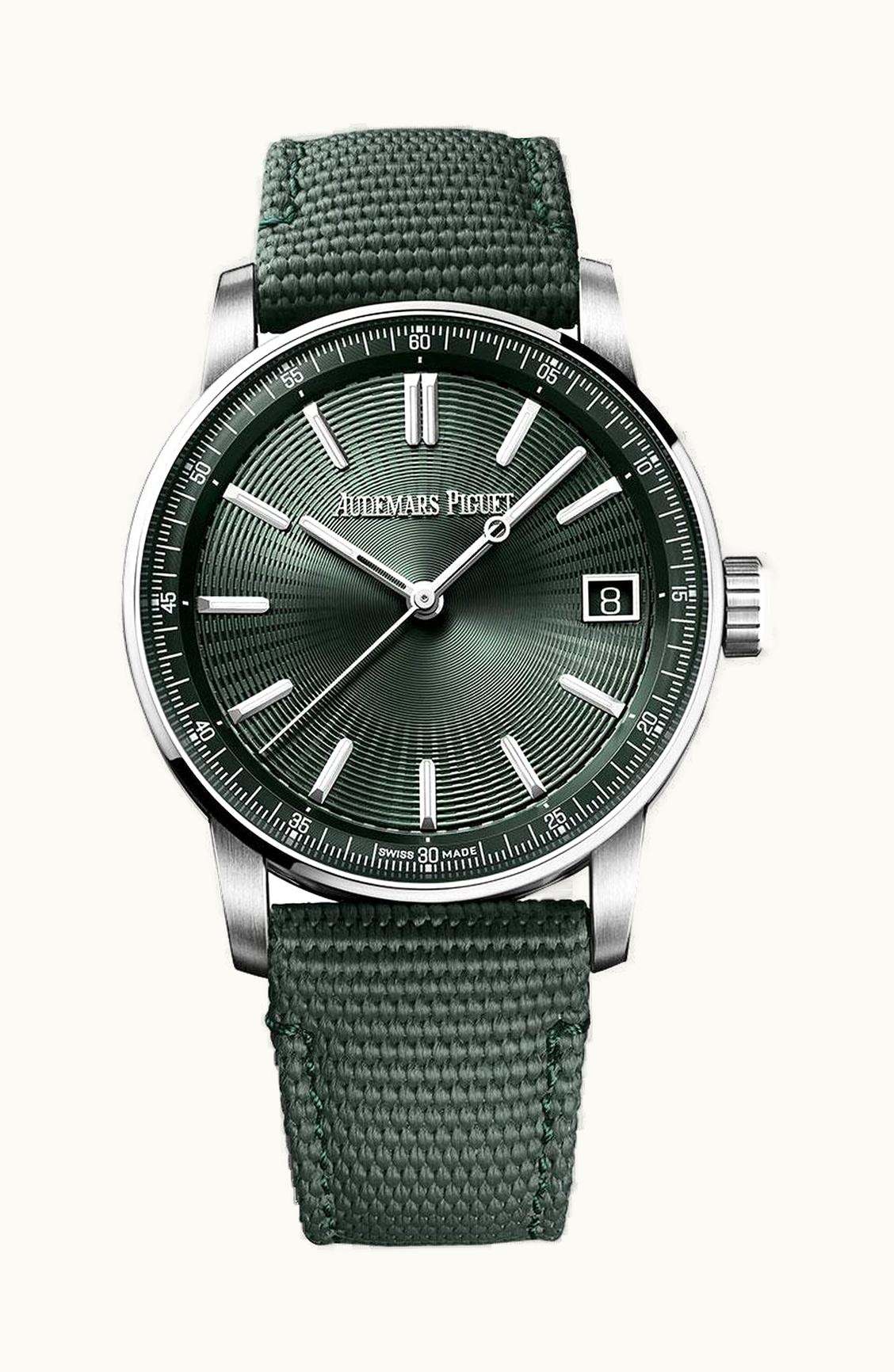 Audemars Piguet CODE 11.59 Automatic Stainless Steel / Green / Fabric