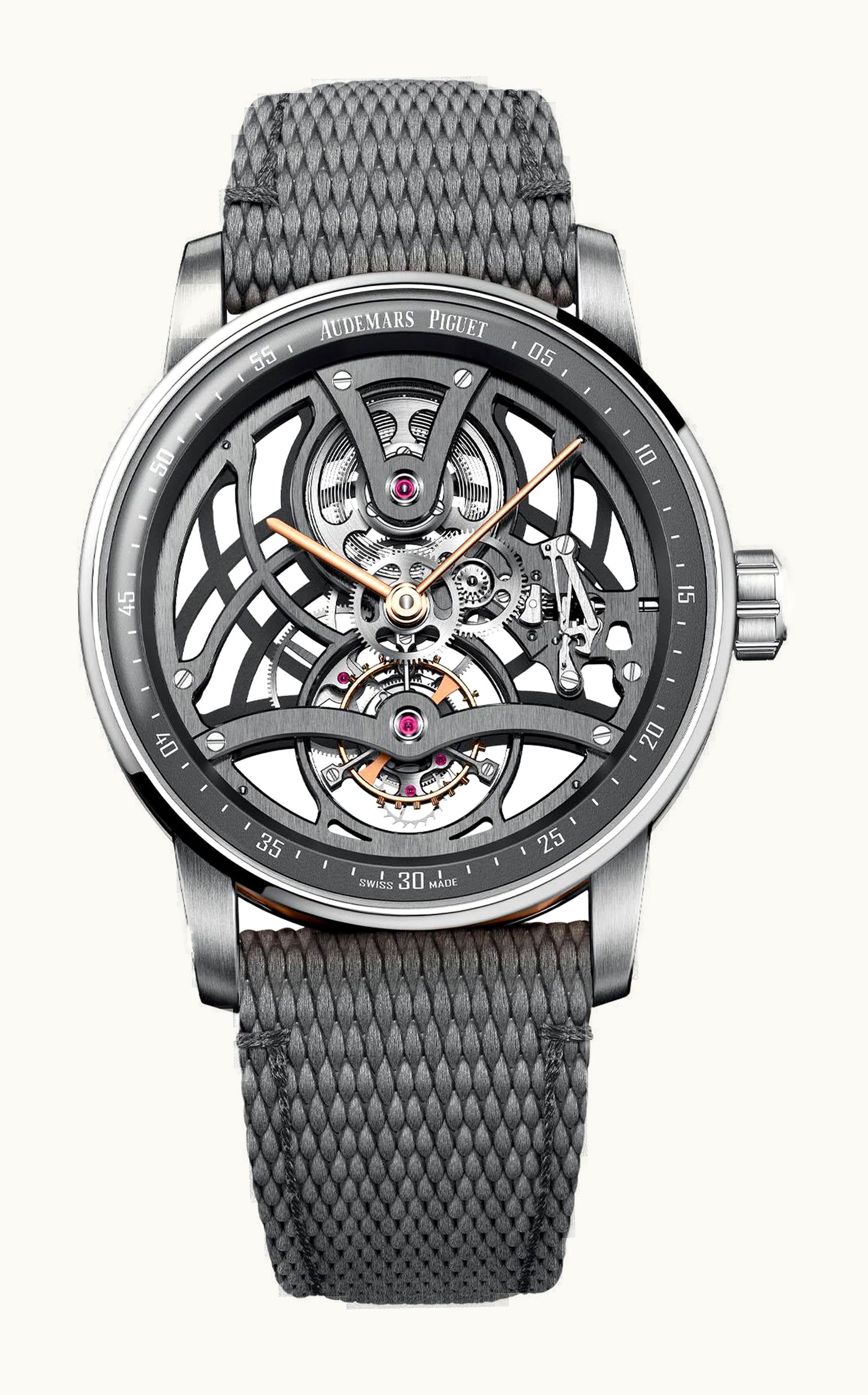 Audemars Piguet CODE 11.59 Tourbillon Openworked White Gold / Pink Gold / Grey