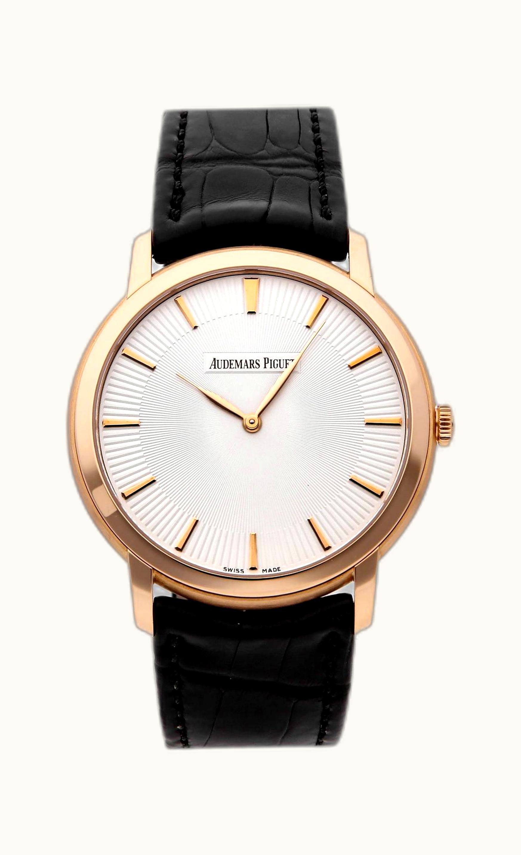 Audemars Piguet Jules Audemars 15180 Extra-Thin Pink Gold / Black