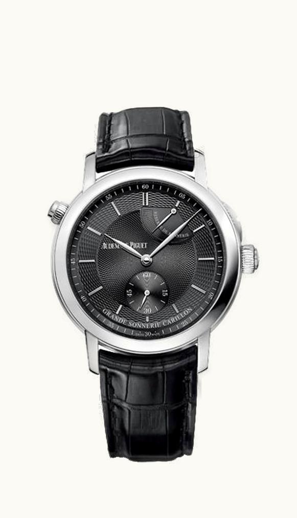 Audemars Piguet Jules Audemars 26344 Grande Sonnerie Carillon Platinum / The Hour Glass Black