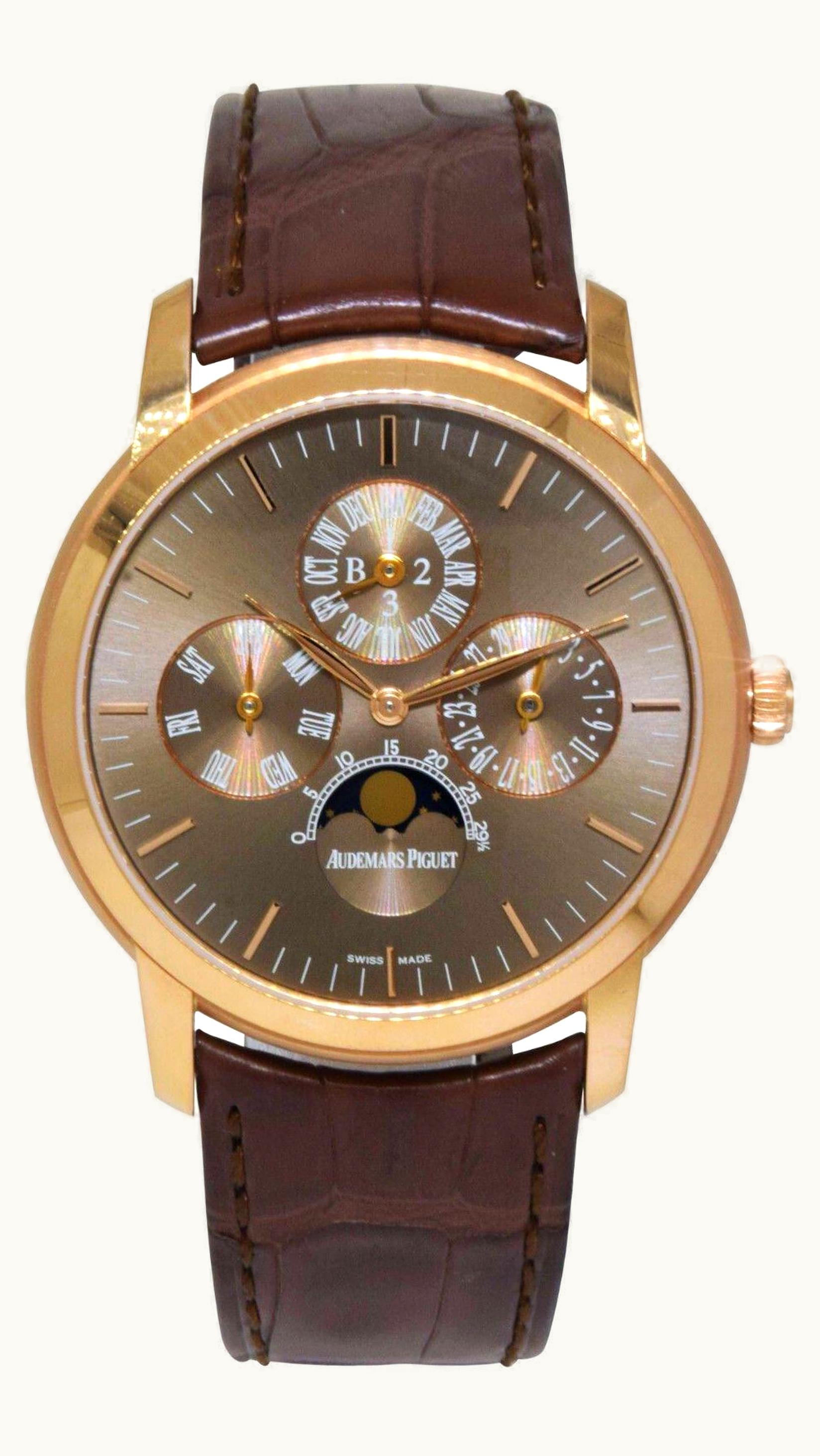 Audemars Piguet Jules Audemars 26390 Perpetual Calendar Pink Gold / Silver