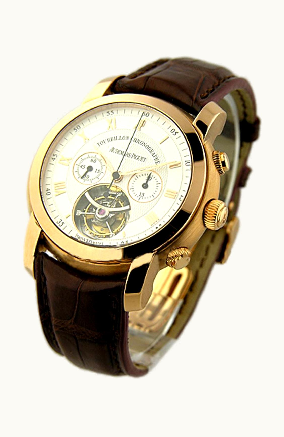 Audemars Piguet Jules Audemars Tourbillon Chronograph Pink Gold / Silver