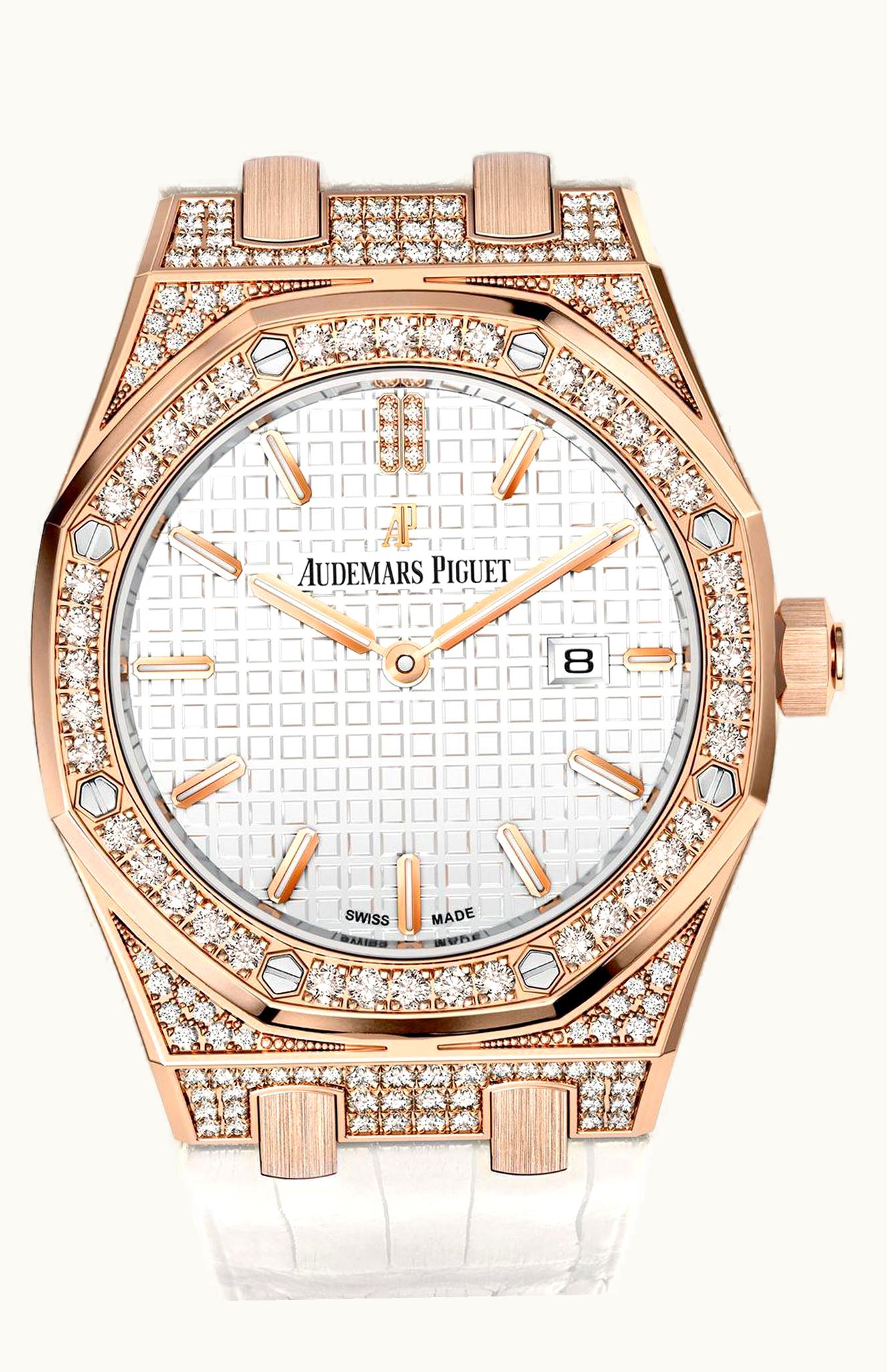 Audemars Piguet Jules Audemars Selfwinding Pink Gold / Diamond / Silver