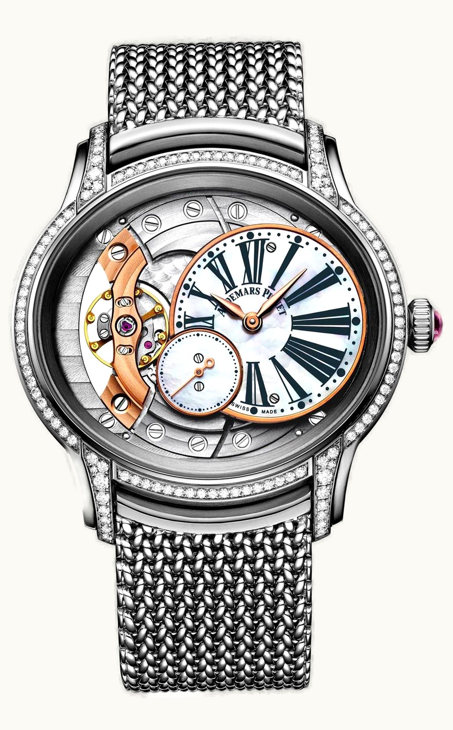 Audemars Piguet Millenary Hand-wound White Gold / Mother of Pearl / Bracelet