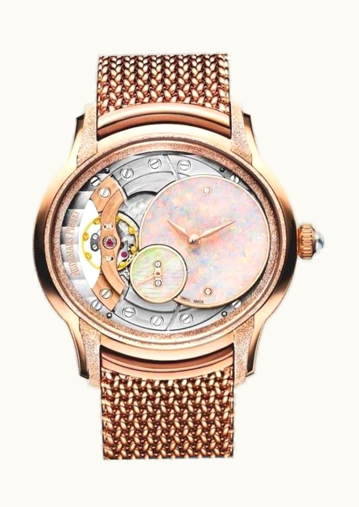 Audemars Piguet Millenary Hand-wound Frosted White Gold / Opal / Bracelet