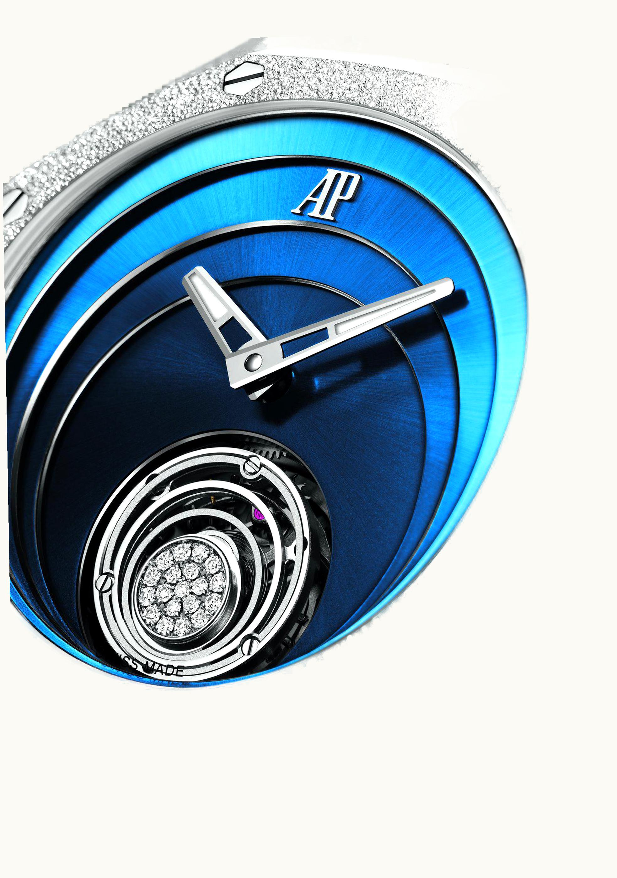 Audemars Piguet Audemars Piguet Royal Oak Concept Frosted Gold Flying Tourbillon White Gold / Blue 26630BC.GG.D326CR.01