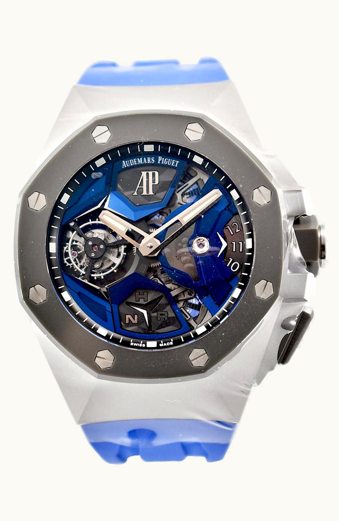 Audemars Piguet Royal Oak Concept GMT Tourbillon Titanium / Blue
