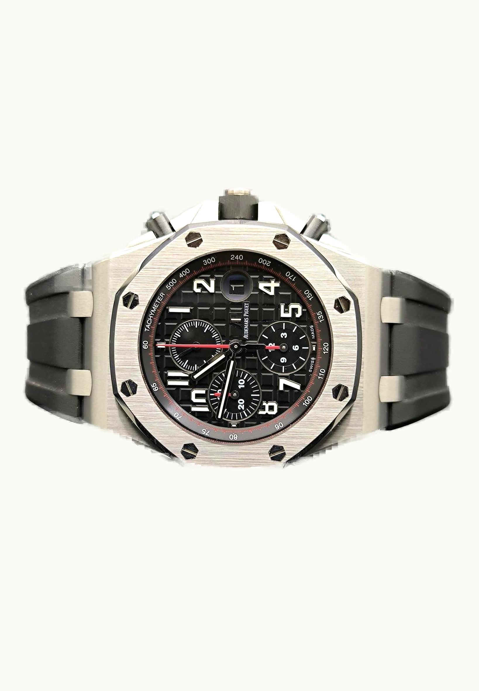 Audemars Piguet Royal Oak Offshore 26470 Stainless Steel / Black / Alligator
