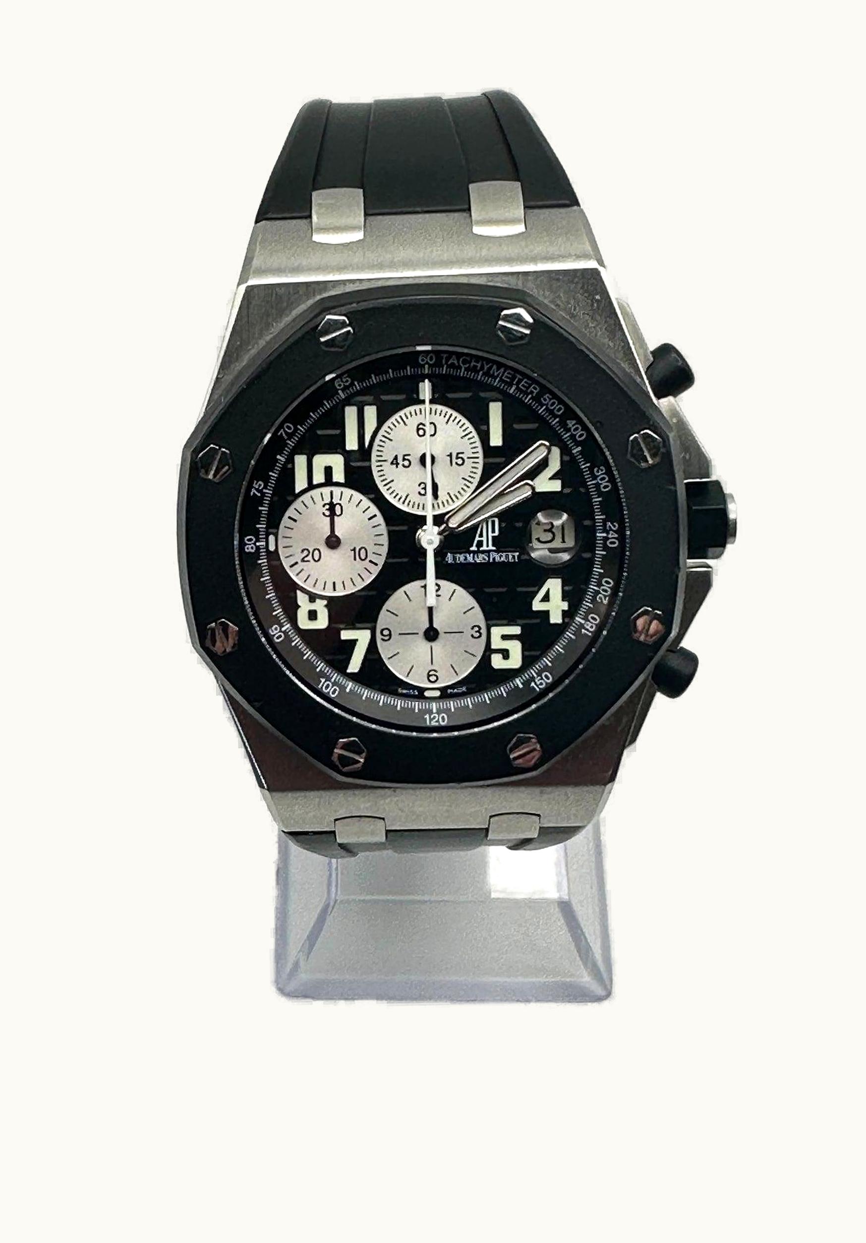 Audemars Piguet Royal Oak Offshore 25940 Chronograph Rubberclad Stainless Steel / Black / Black Date