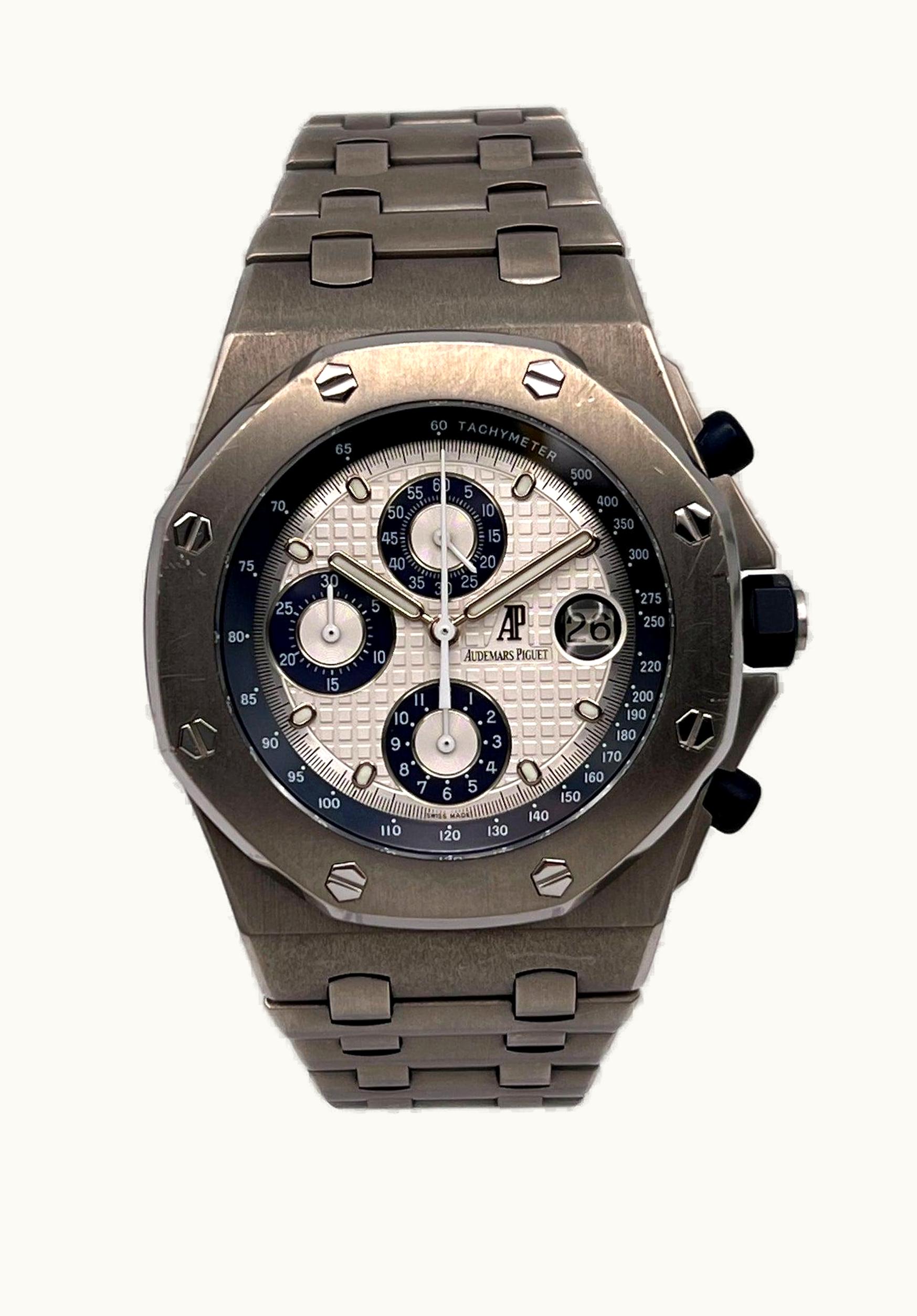 Audemars Piguet Royal Oak OffShore 25721 Chronograph Titanium / Silver / Blue