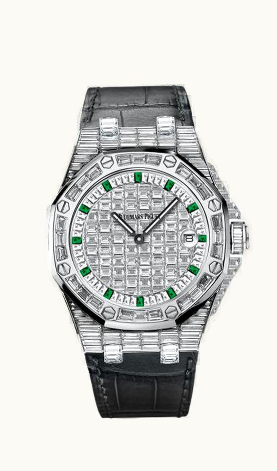 Audemars Piguet Royal Oak OffShore 67543 Lady Quartz Emerald Hour