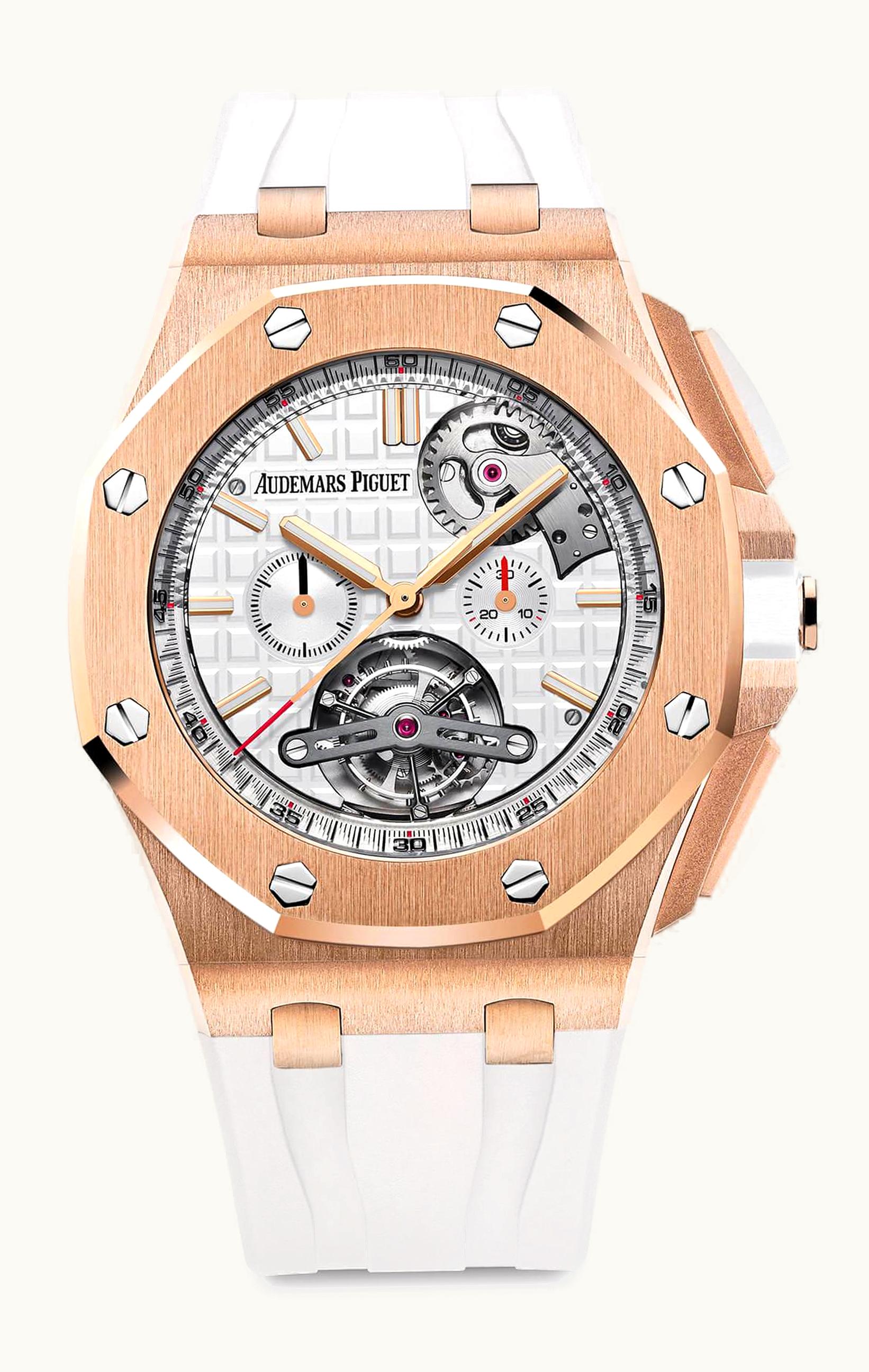 Audemars Piguet Royal Oak Offshore Tourbillon Chronograph Selfwinding Stainless Steel / Yellow