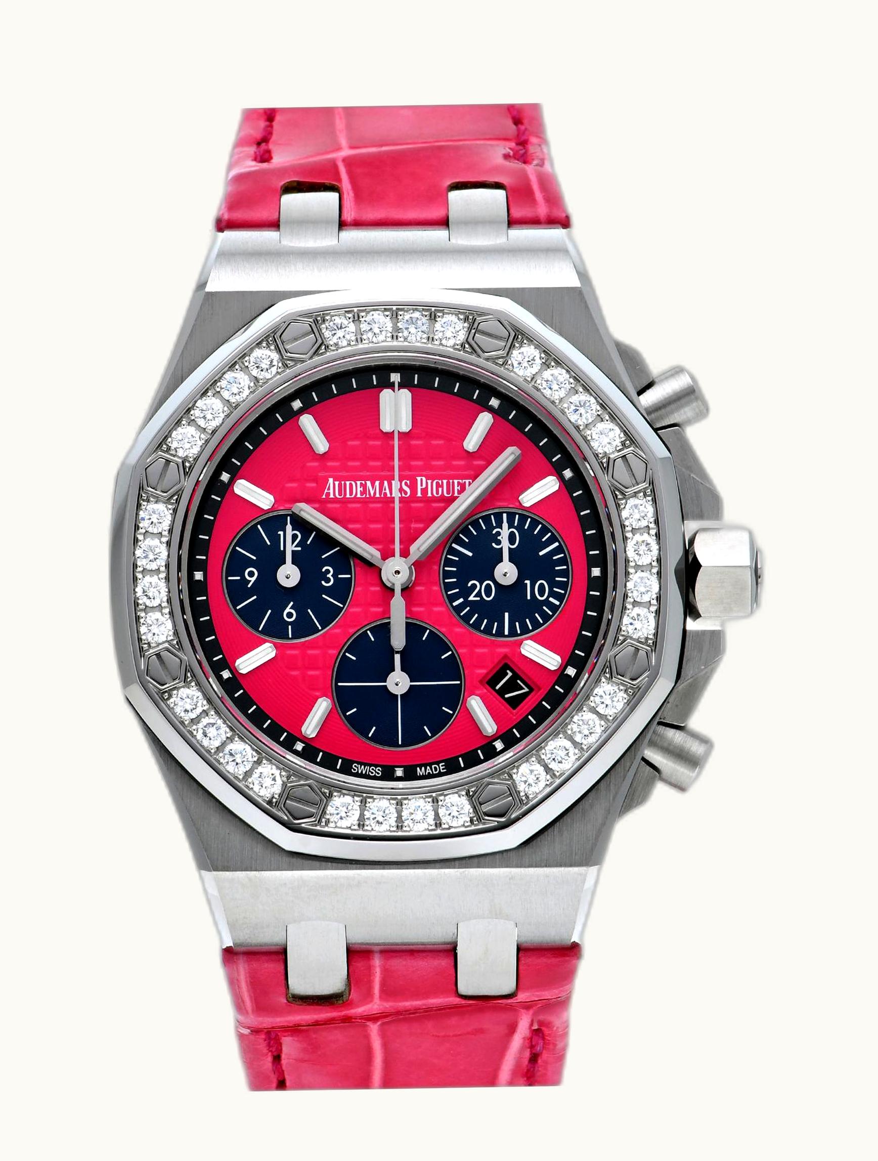 Audemars Piguet Royal Oak OffShore 26231 Lady Chronograph Stainless Steel / Green / Diamond