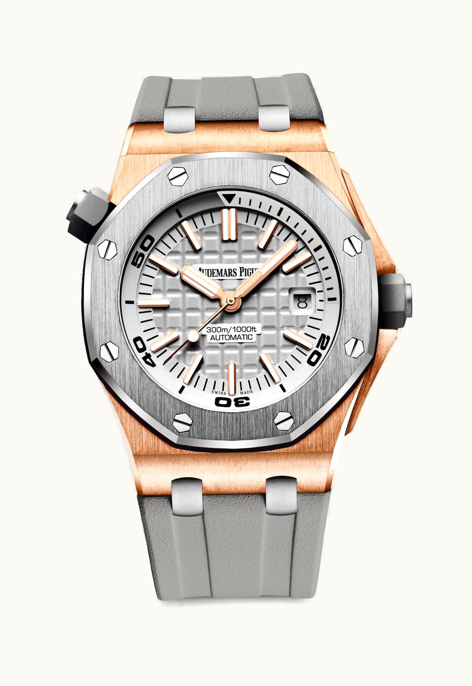 Audemars Piguet Royal Oak Offshore Diver Pink Gold / Titanium / Silver