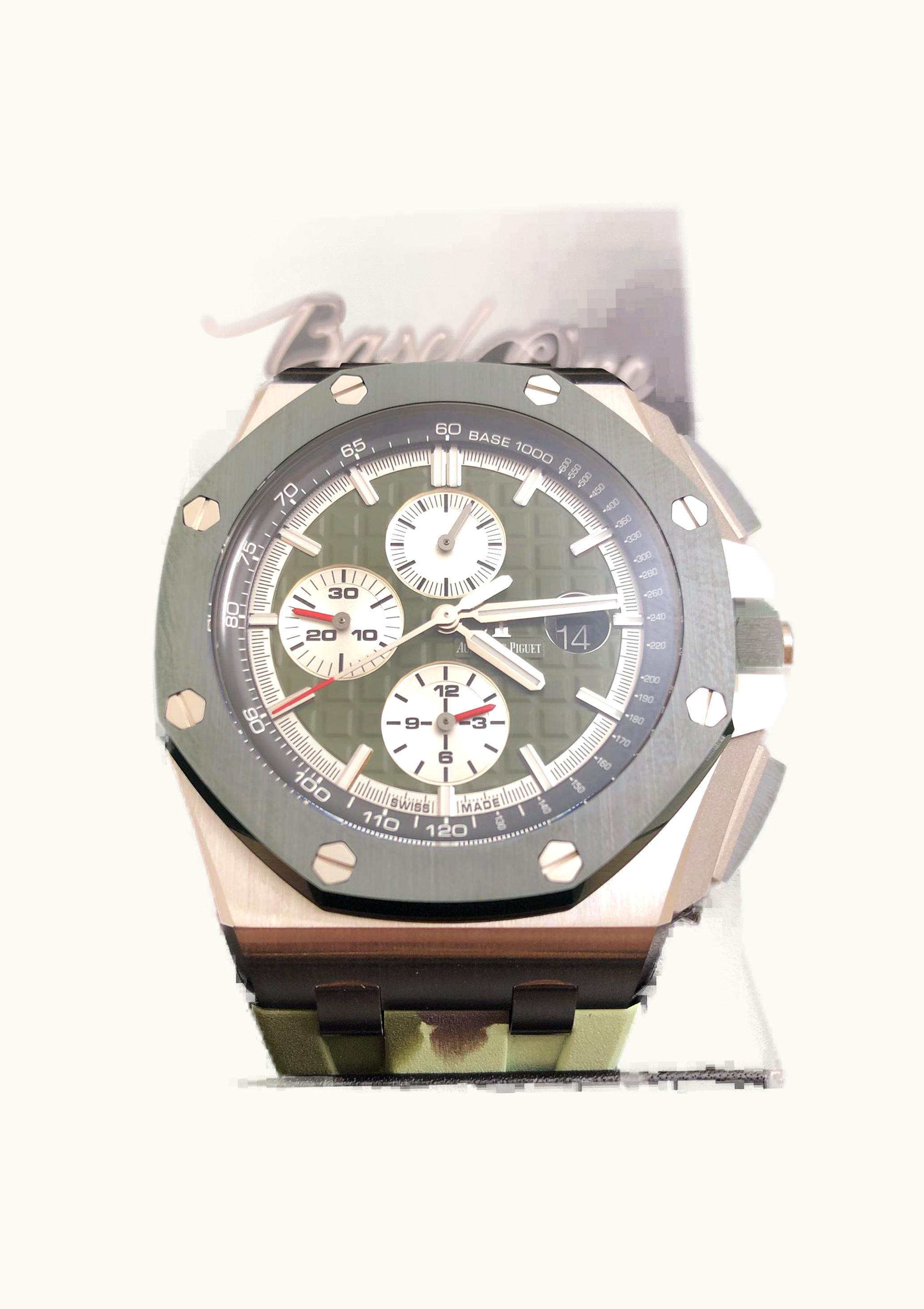 Audemars Piguet Royal Oak Offshore 44 Stainless Steel / Ceramic / Khaki / Rubber