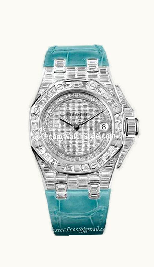Audemars Piguet Royal Oak OffShore 67543 Lady Quartz Emerald Hour