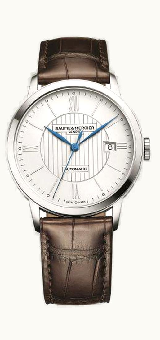 Baume & Mercier Classima Automatic 40 Stainless Steel / Silver / Alligator