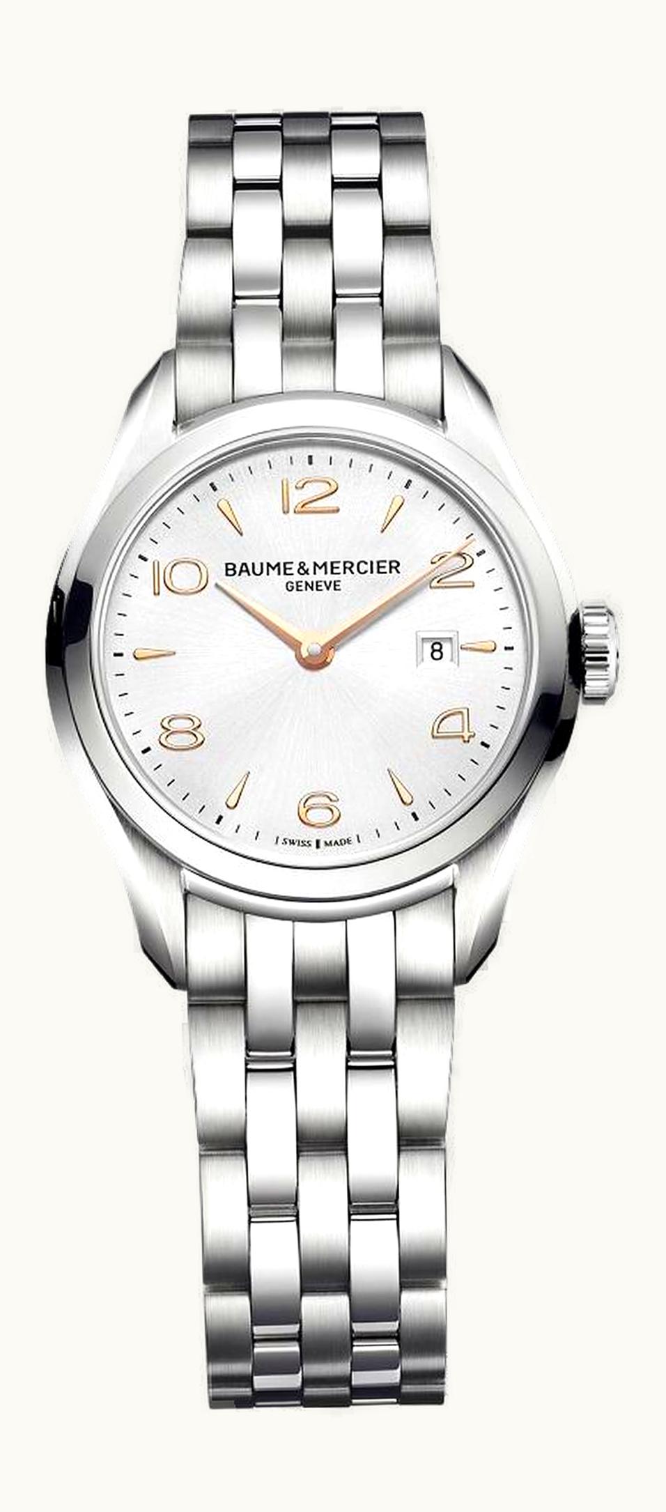 Baume & Mercier Clifton Quartz Stainless Steel / Silver / Bracelet