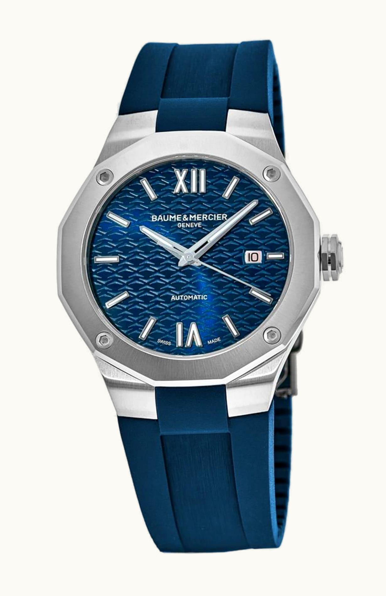 Baume & Mercier Riviera 42 Stainless Steel / Blue / Rubber