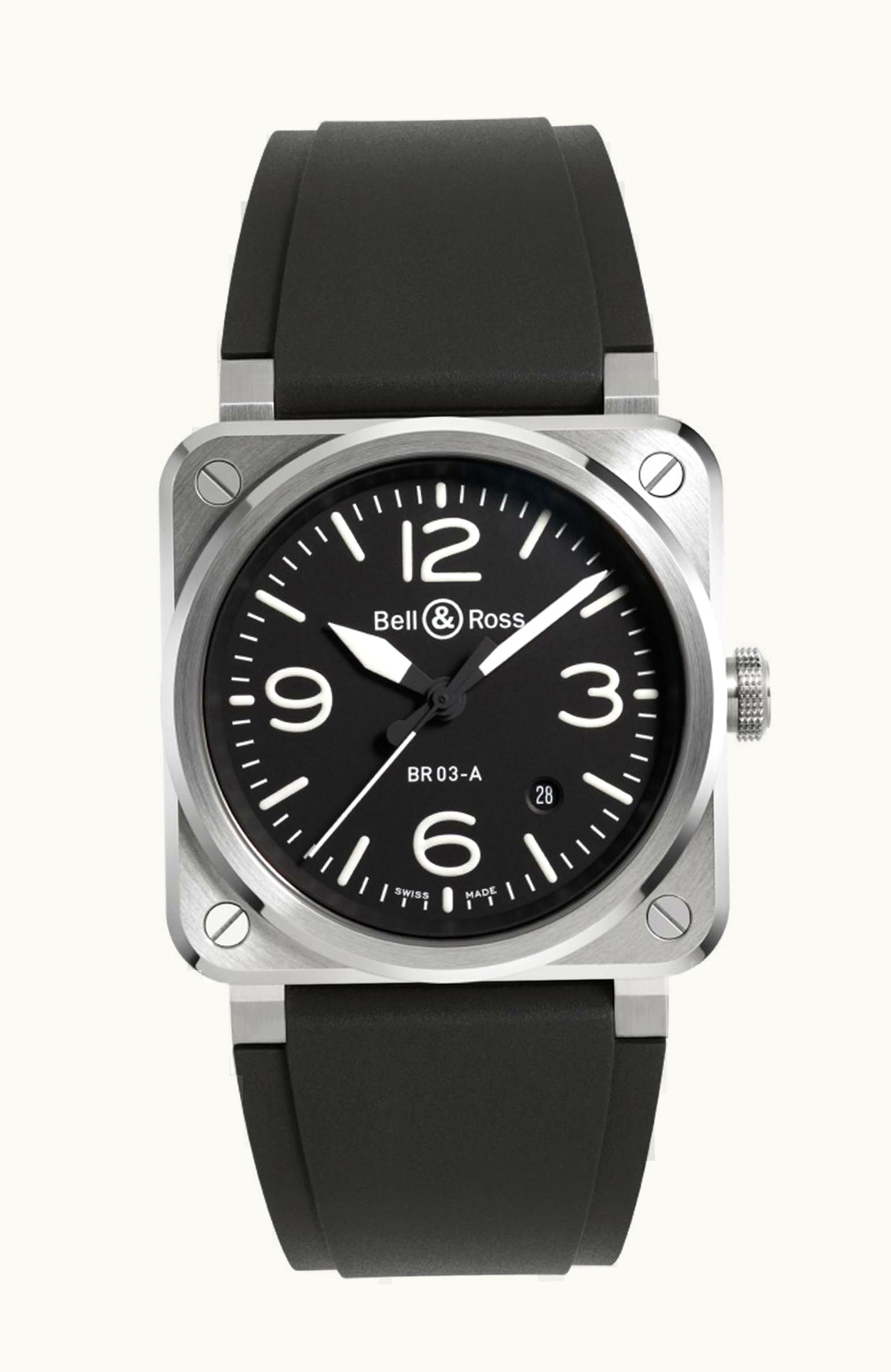 Bell & Ross Space 1 Stainless Steel / Black / Bracelet