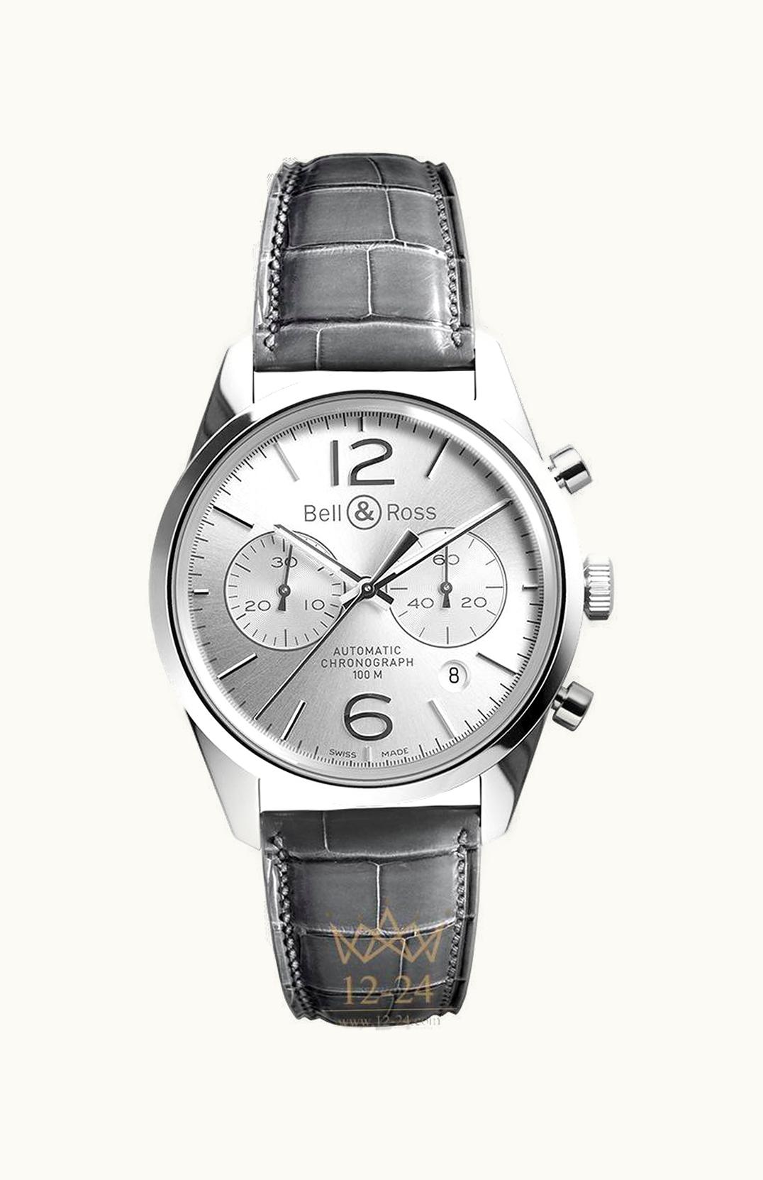 Bell & Ross BR 126 Officer Silver Chronograph