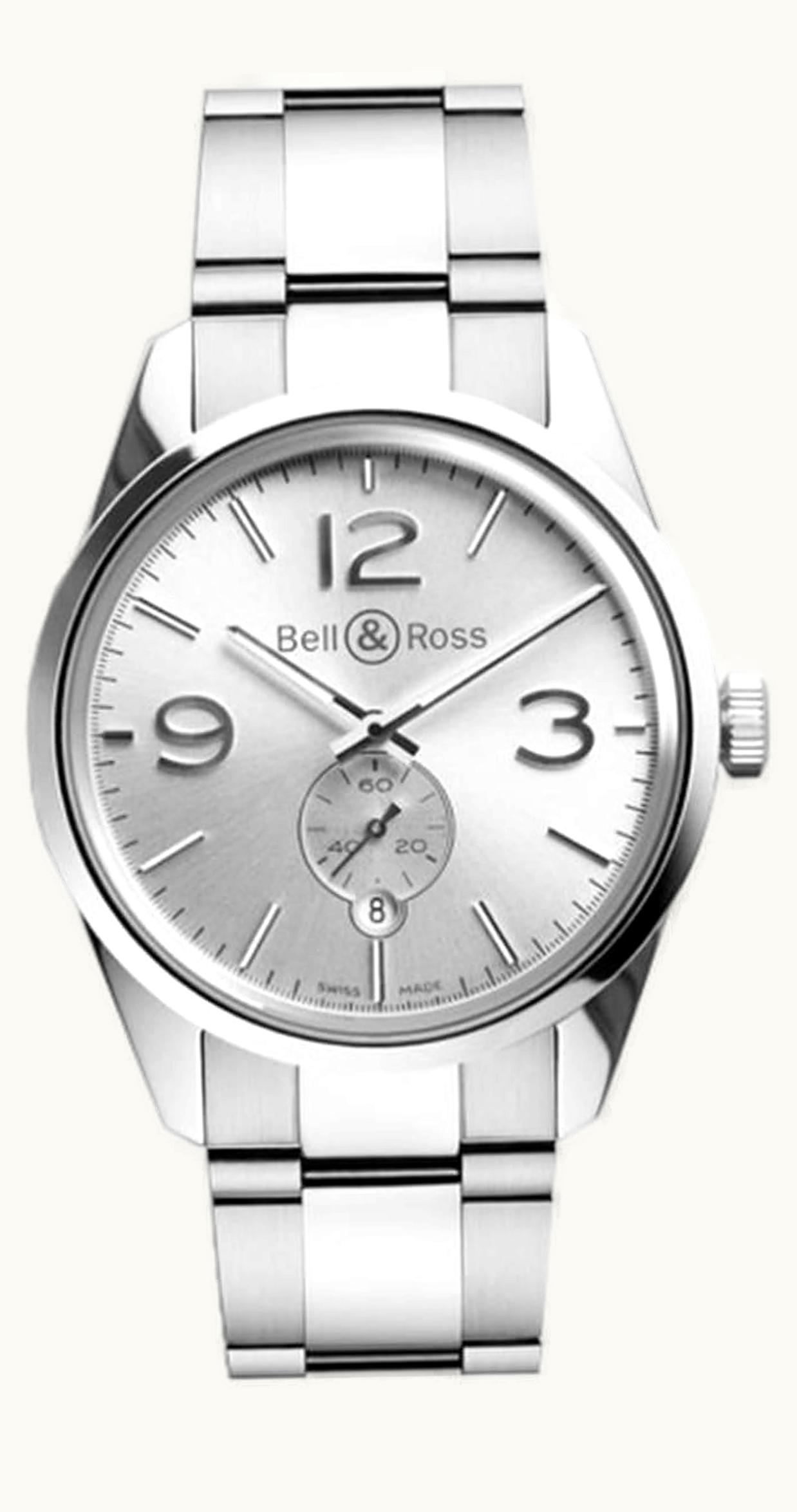Bell & Ross BR 123 Officer Silver