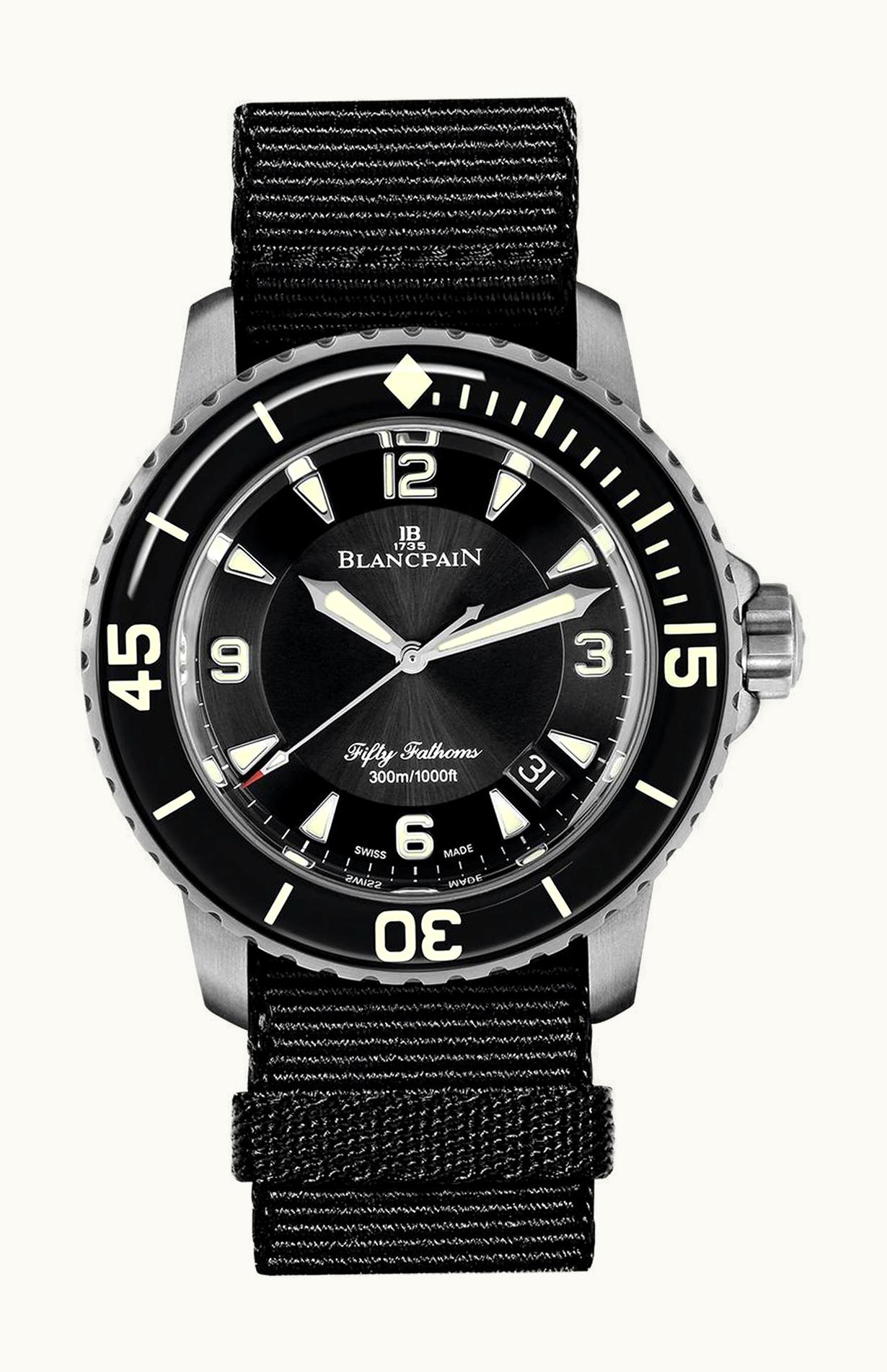 Blancpain Fifty Fathoms Automatique Titanium / Black / NATO