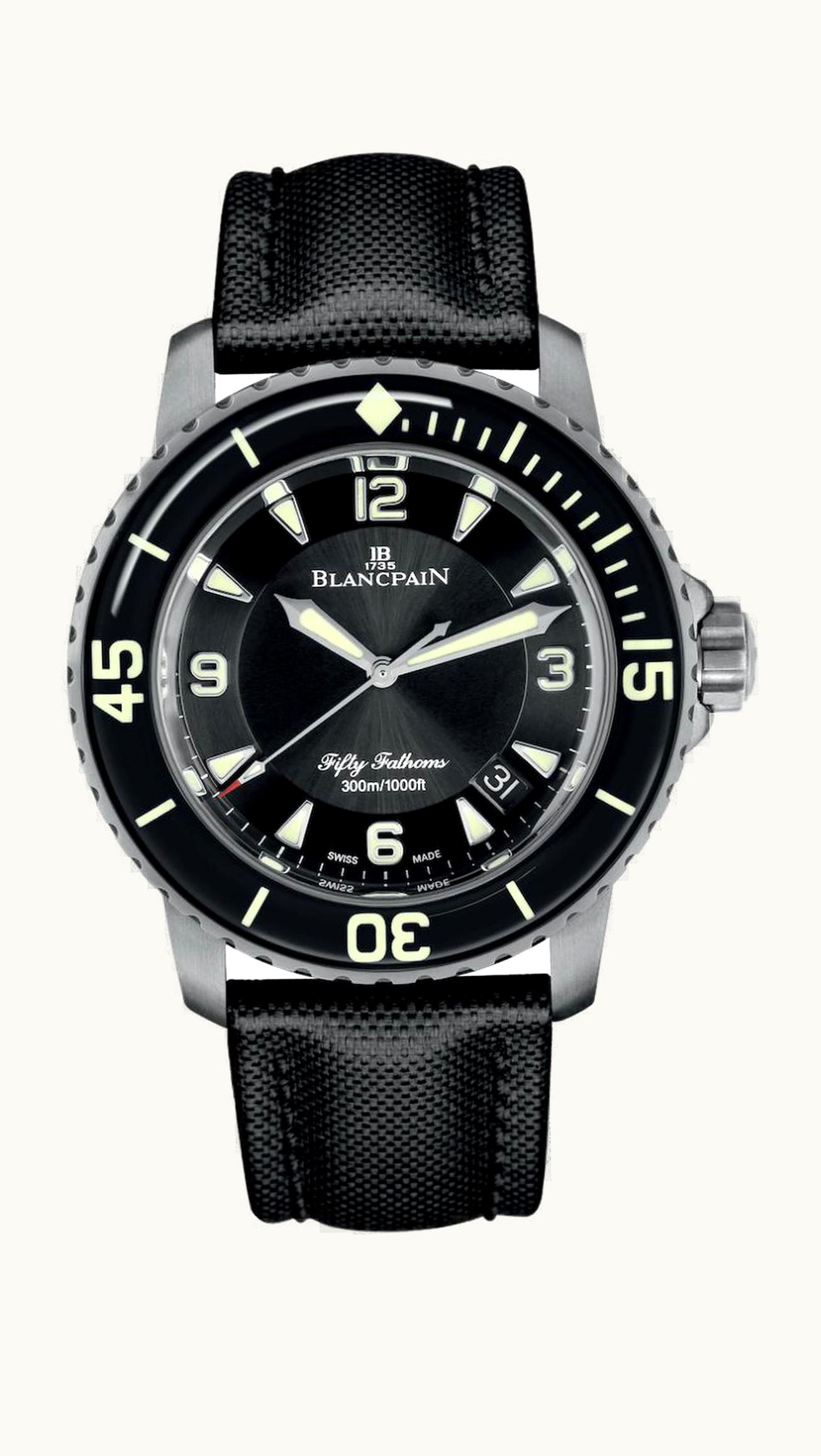 Blancpain Fifty Fathoms Automatique Titanium / Black / Canvas
