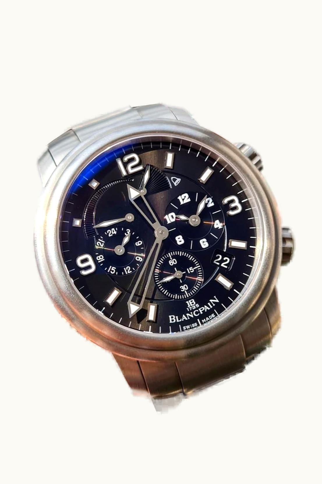 Blancpain Léman Réveil GMT Titanium / Black / Bracelet