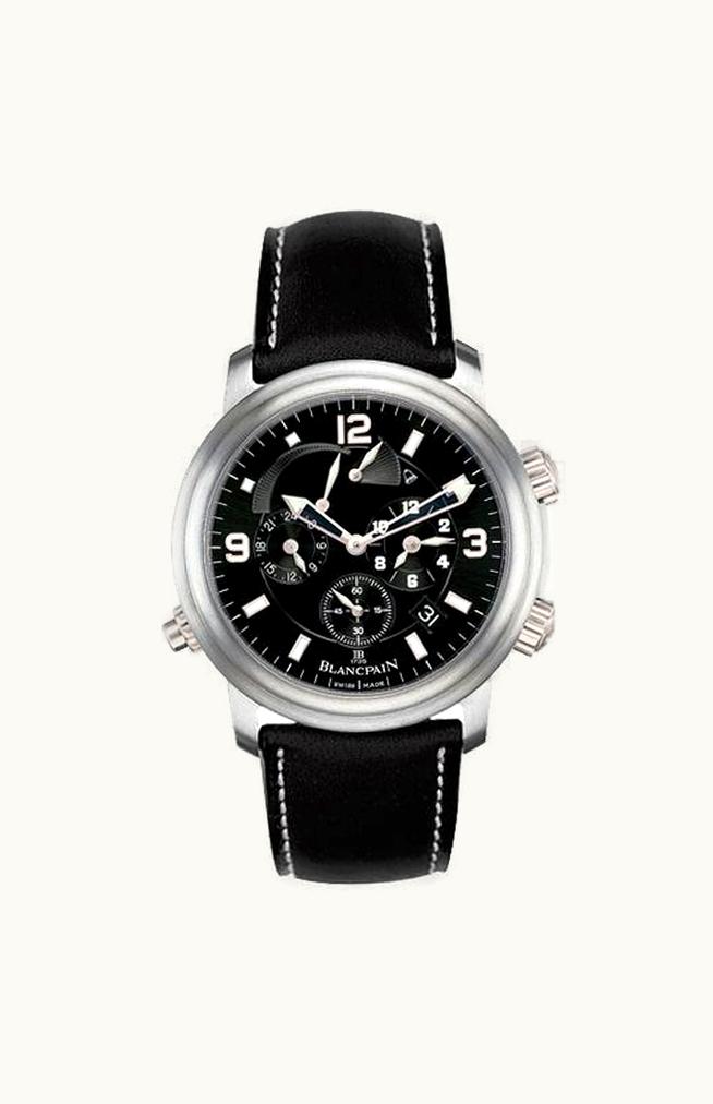 Blancpain Léman Réveil GMT Titanium / Black / Barennia