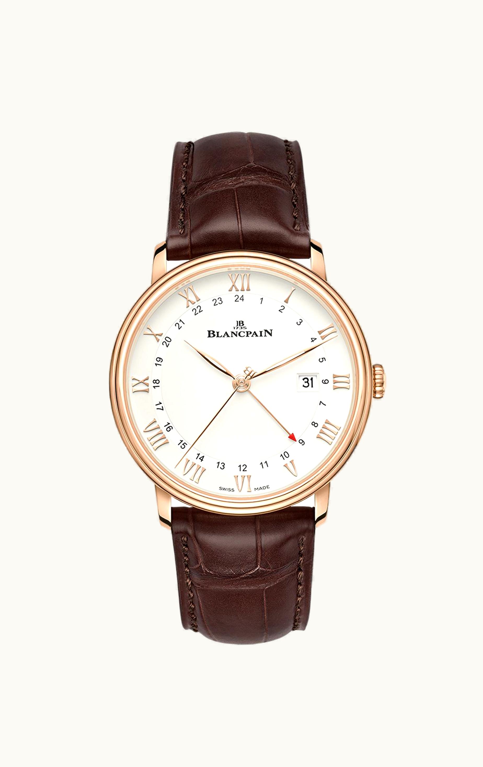 Blancpain Villeret GMT Date Red Gold / Silver