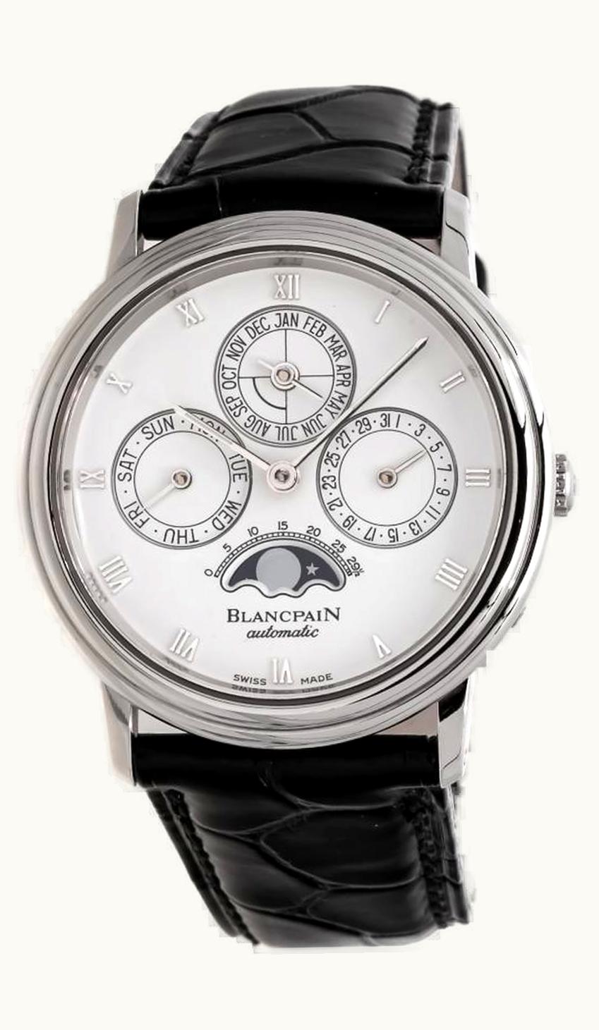 Blancpain Villeret Quantième Perpétuel White Gold / Opaline