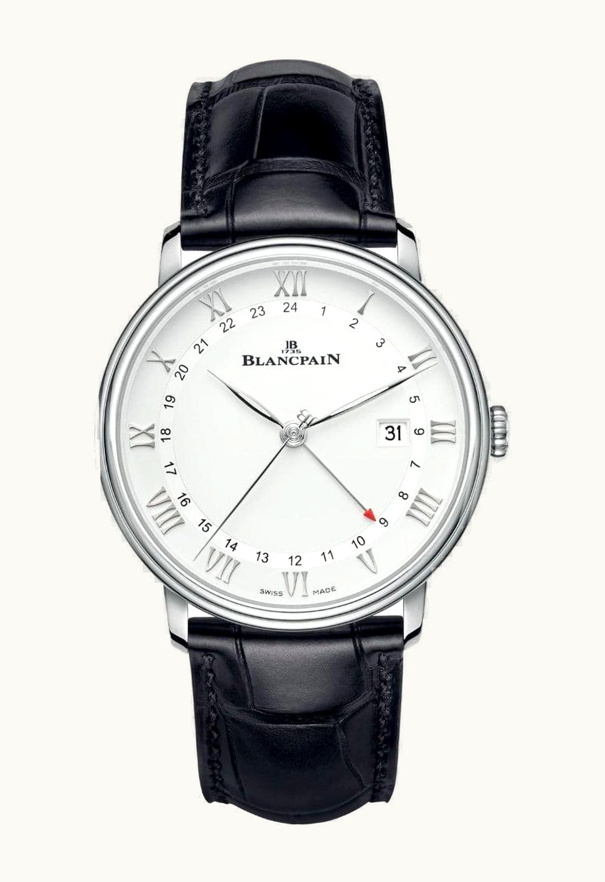 Blancpain Villeret GMT Date Stainless Steel / White