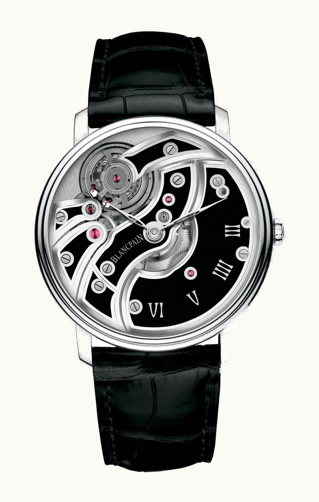 Blancpain Villeret Mouvement Inversé Black
