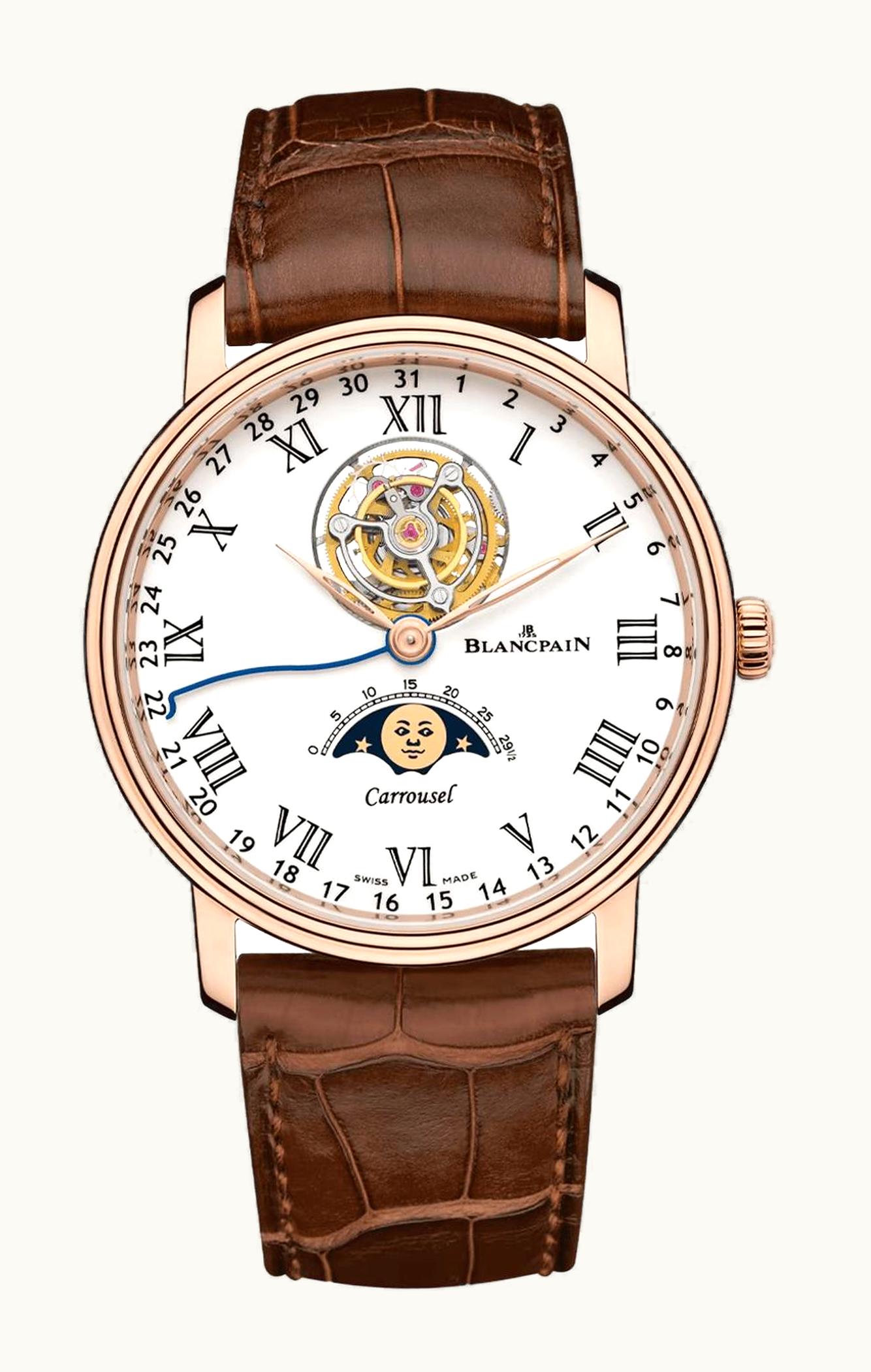 Blancpain Villeret Carrousel Phase de Lune Red Gold