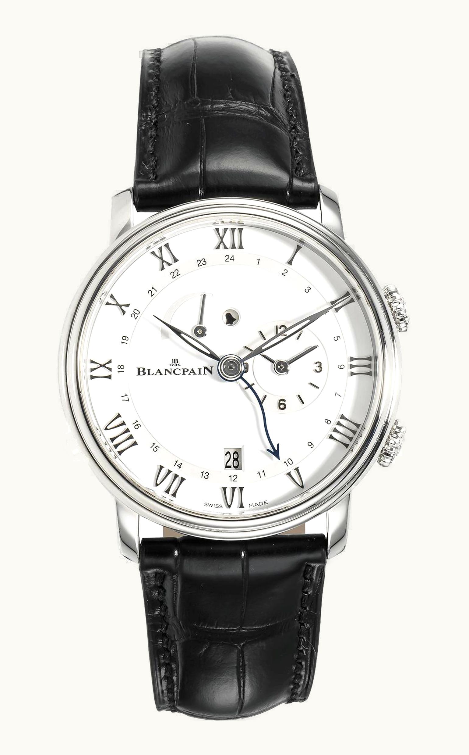 Blancpain Villeret Réveil GMT Stainless Steel / White