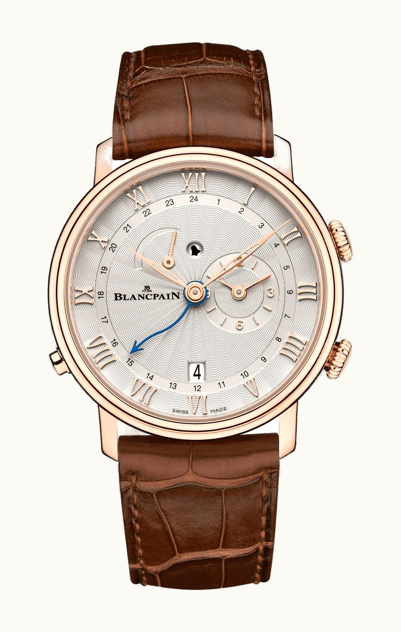 Blancpain Villeret Réveil GMT Red Gold / Opalin
