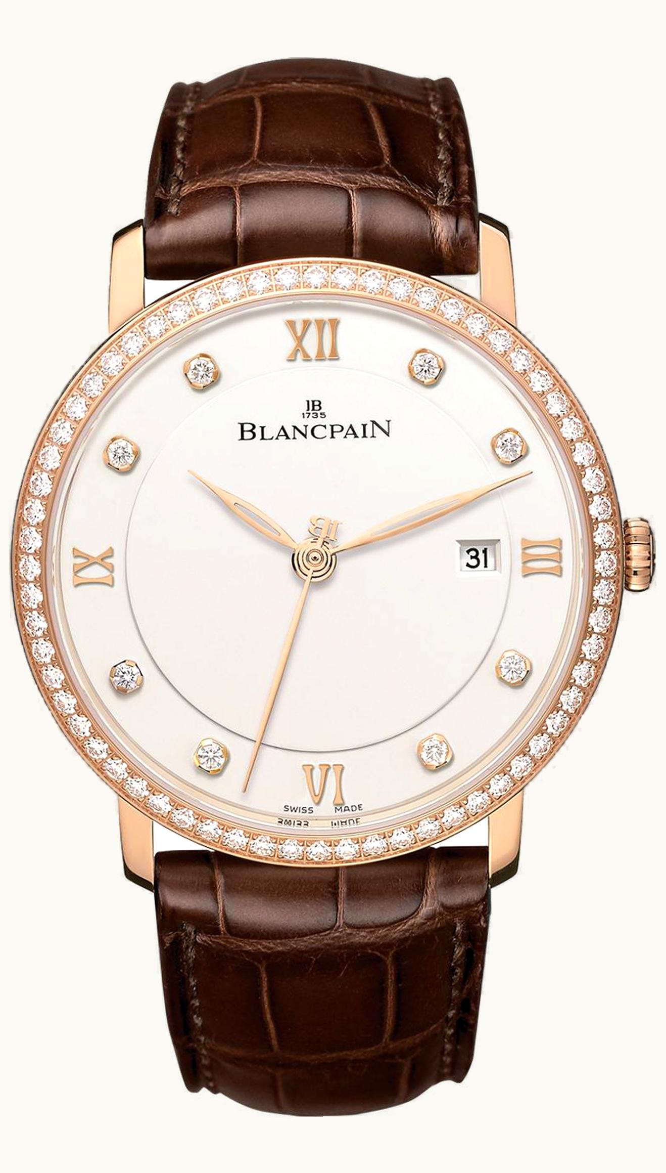 Blancpain Villeret Ultraplate Automatique 40mm Red Gold / Opalin / Diamond