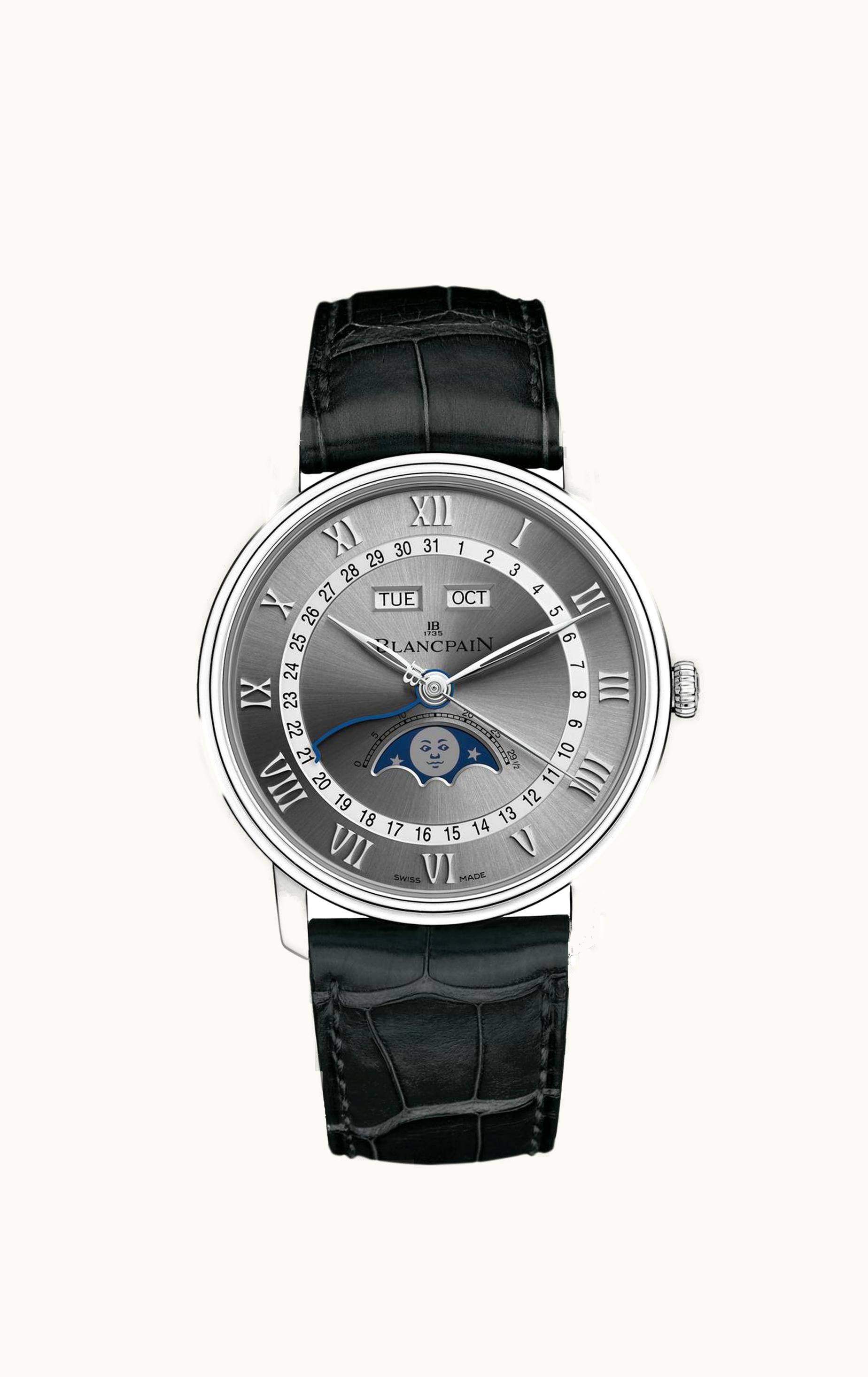 Blancpain Villeret Quantième Complet 40mm Stainless Steel / Grey