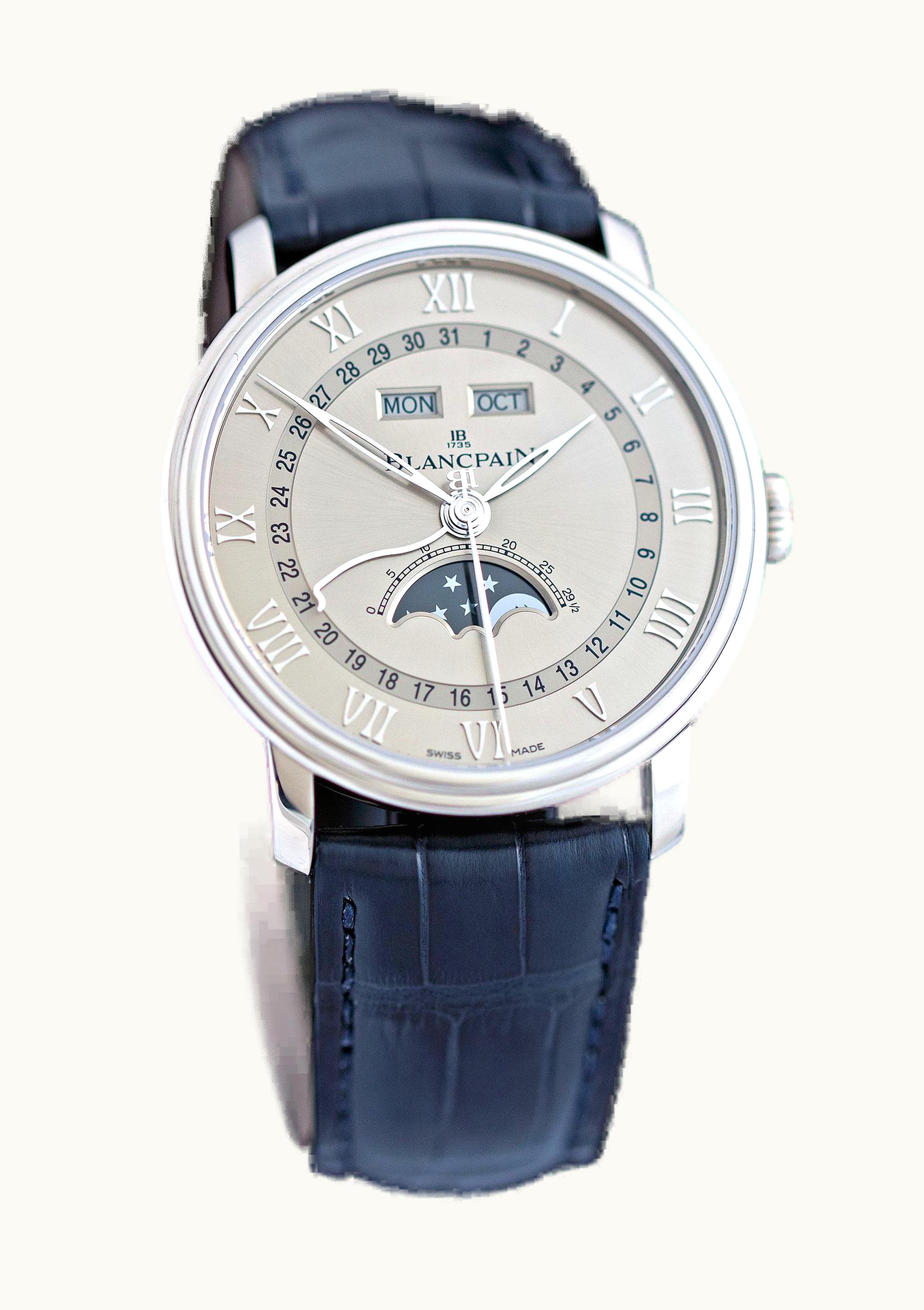 Blancpain Villeret Quantième Complet 40mm White Gold / Grey