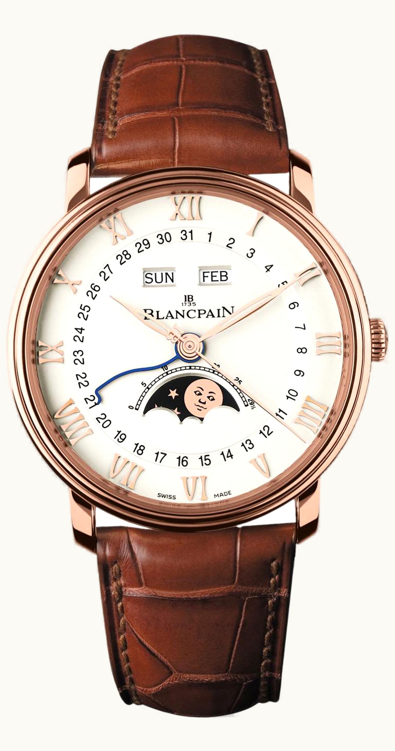 Blancpain Villeret Quantième Complet 40mm White Gold / Flinqué