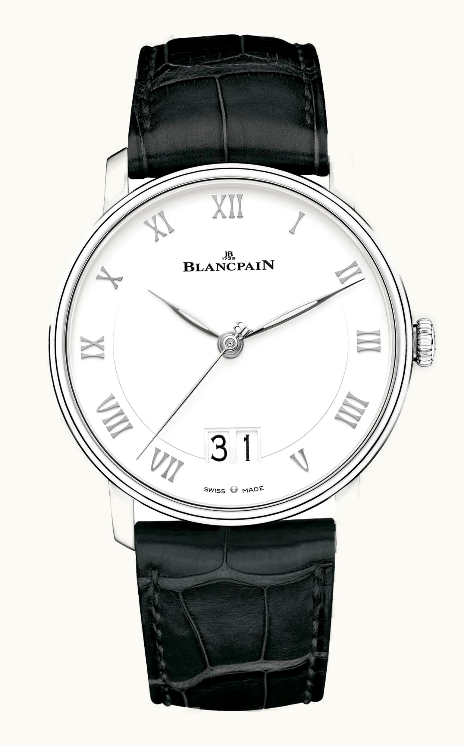 Blancpain Villeret Grande Date Stainless Steel / White